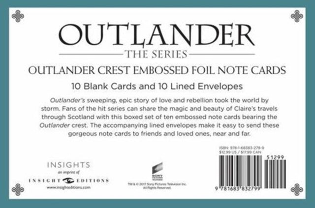 Outlander Crest: Foil Note Cards