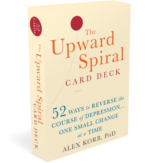 Book cover of: Upward Spiral Card Deck. By: Alex Korb