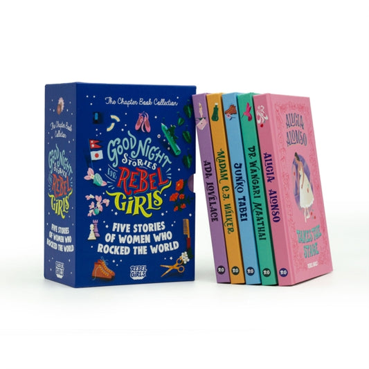 Book cover of: Good Night Stories for Rebel Girls: The Chapter Book Collection. By: Rebel Rebel Girls