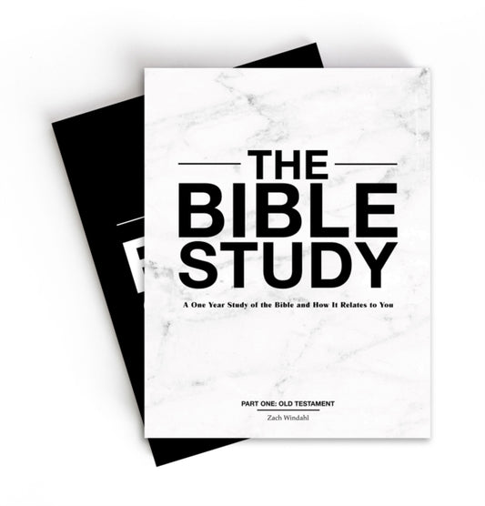 Book cover of: Bible Study – A One–Year Study of the Bible and How It Relates to You. By: Zach Windahl