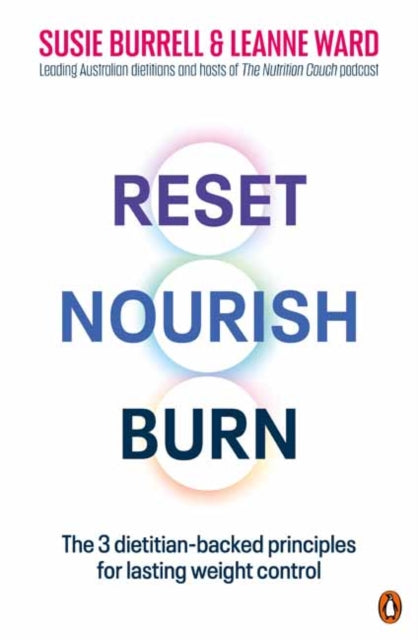 Book cover of: Reset, Nourish, Burn. By: Susie Burrell