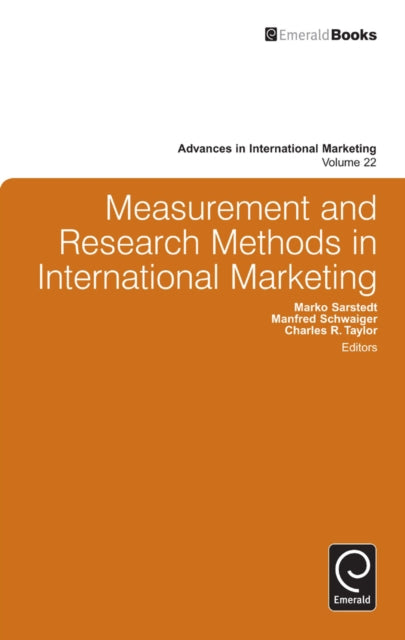 Book cover of: Measurement and Research Methods in International Marketing. By: Marko Sarstedt