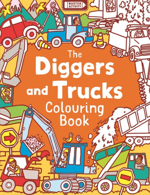 Diggers and Trucks Colouring Book