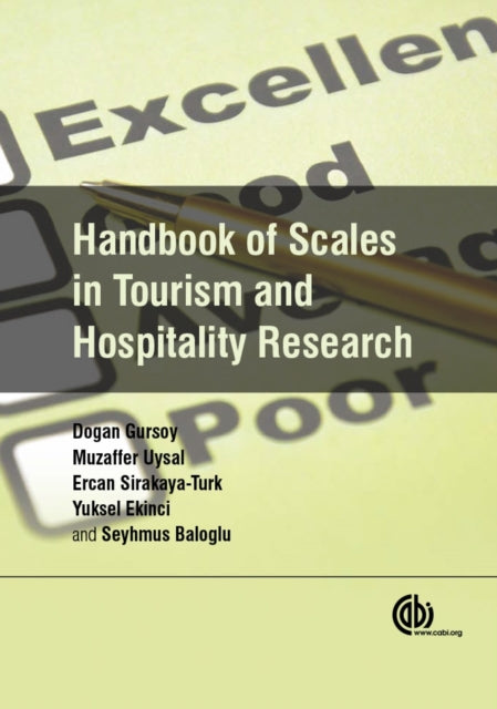 Book cover of: Handbook of Scales in Tourism and Hospitality Research. By: Dogan Gursoy