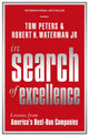 Book cover of: In Search Of Excellence. By: PETERS, TOM & JR, ROBERT H WATERMAN