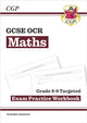 Book cover of: GCSE Maths OCR Grade 8-9 Targeted Exam Practice Workbook (includes Answers)