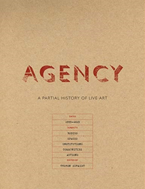 Book cover of: Agency. By: Theron Schmidt