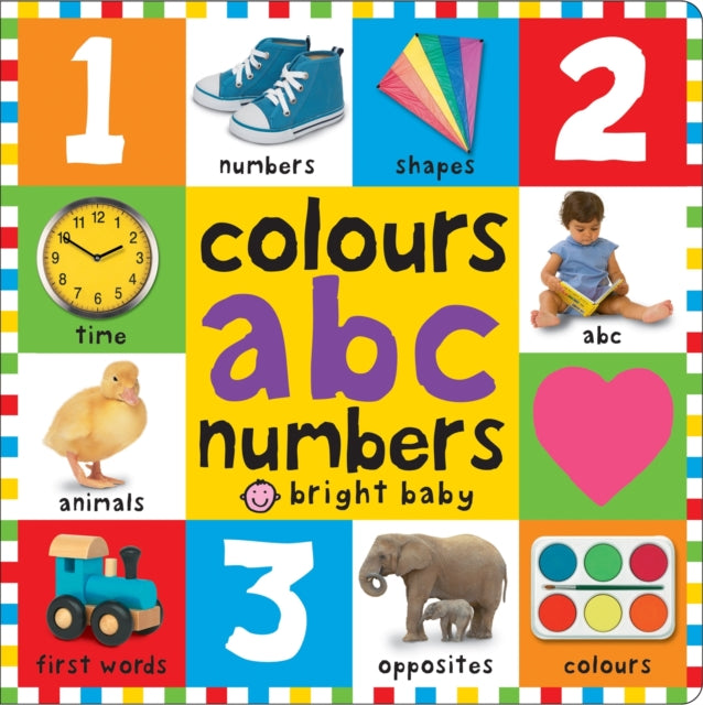 Book cover of: Colours ABC Numbers. By: Bright Books Limited Staff