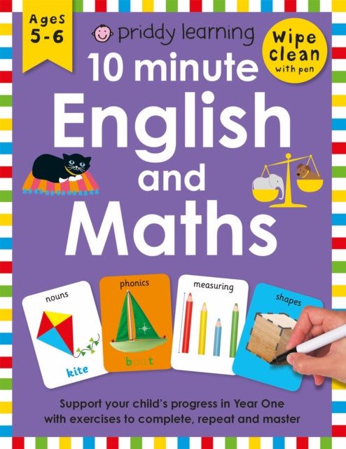 Book cover of: 10 Minute English & Maths. By: Priddy Books
