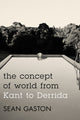 Book cover of: Concept of World from Kant to Derrida