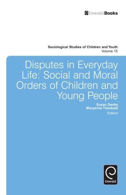 Book cover of: Disputes in Everyday Life. By: Susan Danby