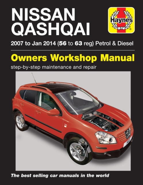 Book cover of: Nissan Qashqai ('07 to Jan '14) 56 to 63. By: Haynes Publishi Haynes