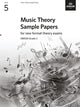 Book cover of: Music Theory Sample Papers, ABRSM Grade 5