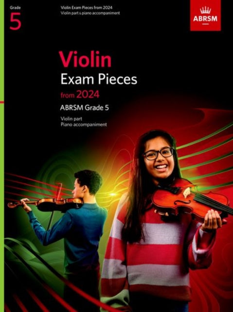 Book cover of: Violin Exam Pieces from 2024, ABRSM Grade 5, Violin Part & Piano Accompaniment