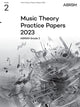 Book cover of: Music Theory Practice Papers 2023, ABRSM Grade 2