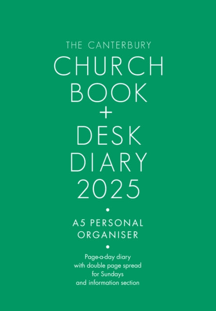 Book cover of: Canterbury Church Book and Desk Diary 2025 A5 Personal Organiser Edition