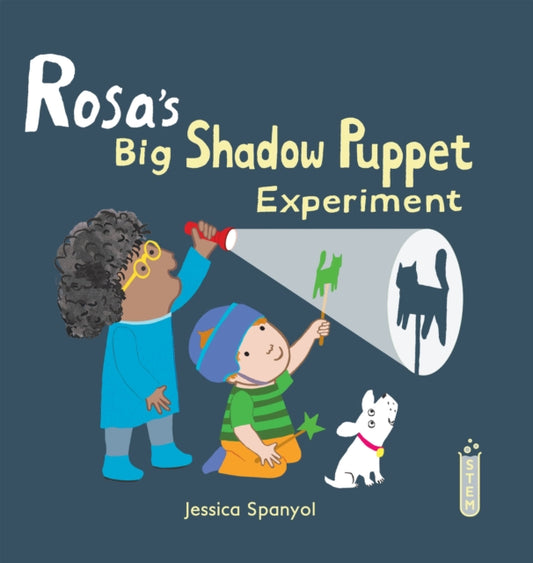 Book cover of: Rosa's Big Shadow Puppet Experiment. By: Jessica Spanyol