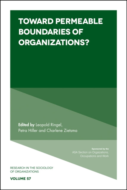 Book cover of: Toward Permeable Boundaries of Organizations?. By: Leopold Ringel