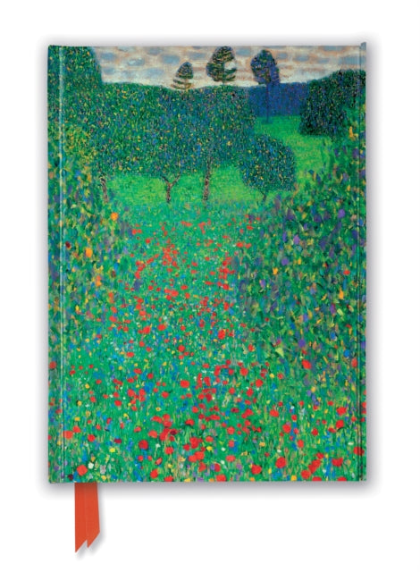 Book cover of: Gustav Klimt: Poppy Field (Foiled Journal). By: Flame Tree Studio