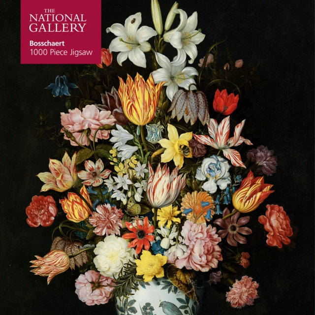 Book cover of: Adult Jigsaw Puzzle National Gallery: Bosschaert the Elder: A Still Life of Flowers. By: Tree Flame