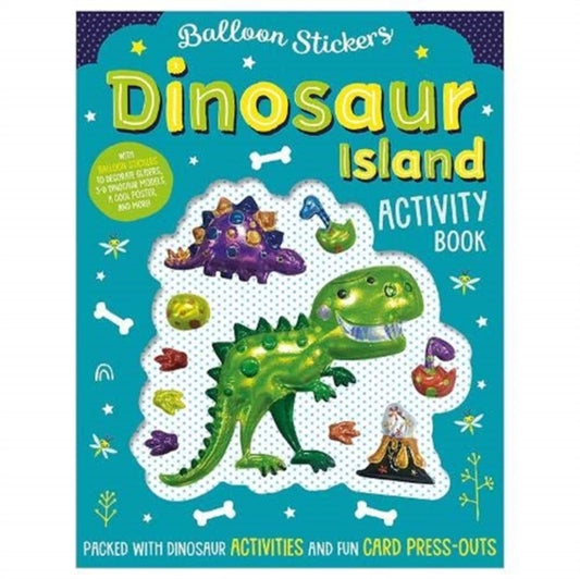 Book cover of: Balloon Sticker Activity Books - Dinosaur Island. By: Elanor Best