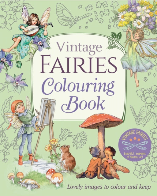Book cover of: Vintage Fairies Colouring Book. By: Arcturus