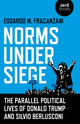 Book cover of: Norms Under Siege: The Parallel Political Lives of Donald Trump and Silvio Berlusconi. By: Edoardo M. Fracanzani