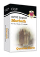 GCSE English Shakespeare - Macbeth Revision Question Cards 9781789083453 CGP Books