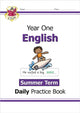 Book cover of: KS1 English Year 1 Daily Practice Book: Summer Term. By: Emma Cleasby