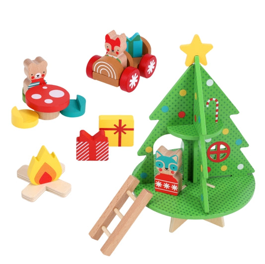 Book cover of: Christmas Treehouse Wooden Play Set