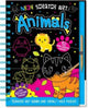 Book cover of: Neon Scratch Art Animals