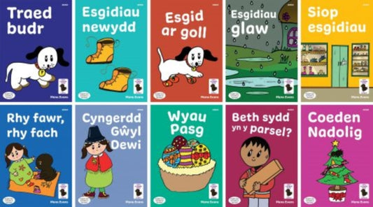 Book cover of: Llyfrau Hwyl Magi Ann – Cam 4 Llyfrau Dicw. By: Mena Evans