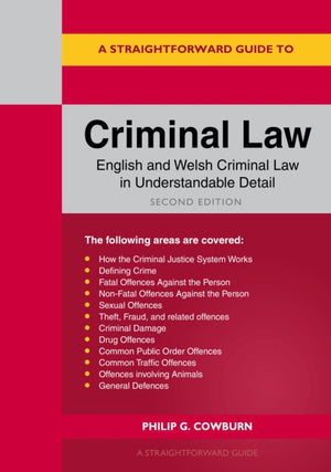 A Straightforward Guide to Criminal Law