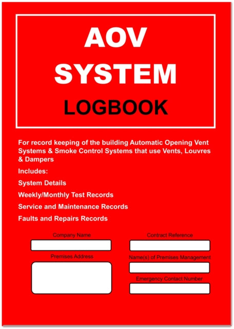 Book cover of: AOV System Logbook