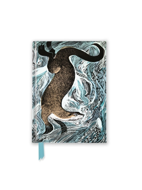 Angela Harding: Fishing Otter (Foiled Pocket Journal) 9781804172049 Flame Tree Studio