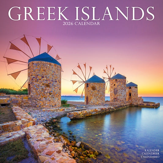Book cover of: Greek Islands Calendar 2026  Square Travel Wall Calendar - 16 Month