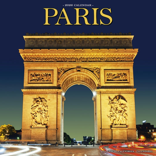 Book cover of: Paris Calendar 2026  Square Travel Wall Calendar - 16 Month