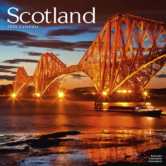 Book cover of: Scotland Calendar 2026  Square Travel Wall Calendar - 16 Month