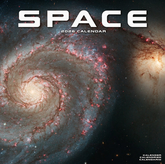 Book cover of: Space Calendar 2026  Square Wall Calendar - 16 Month