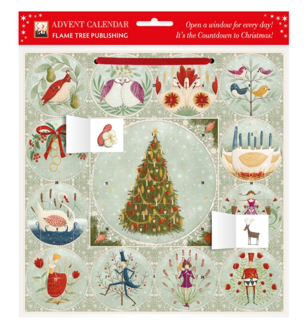 Book cover of: Maja Lindberg: Twelve Days of Christmas Advent Calendar (with stickers)