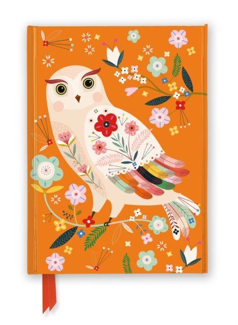 Book cover of: Bee Brown: Folk Owl (Foiled Journal). By: Flame Tree Studio
