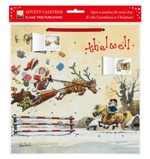 Norman Thelwell: Showjumping Santa Advent Calendar (with stickers)