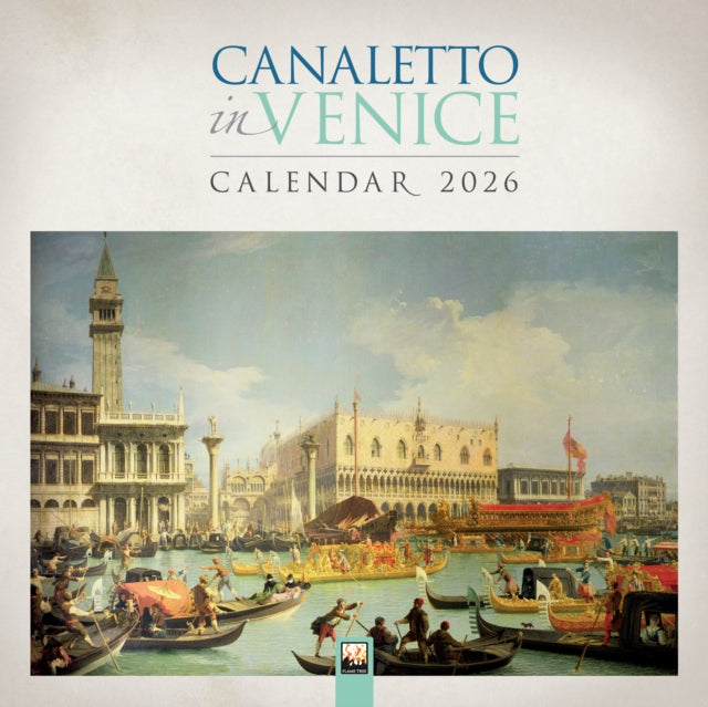 Book cover of: Canaletto in Venice Wall Calendar 2026 (Art Calendar)