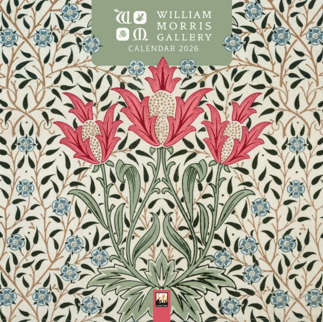 Book cover of: William Morris Gallery Wall Calendar 2026 (Art Calendar)