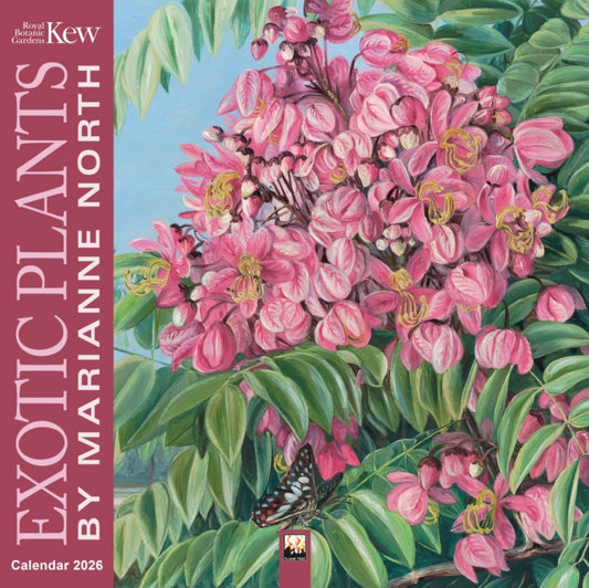 Book cover of: Kew Gardens: Exotic Plants by Marianne North Wall Calendar 2026 (Art Calendar)