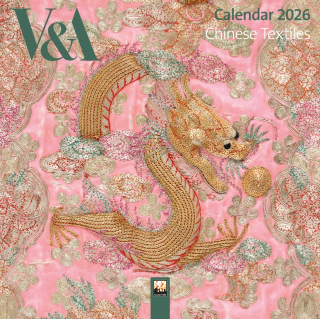 Book cover of: V&A: Chinese Textiles Mini Wall Calendar 2026 (Art Calendar)