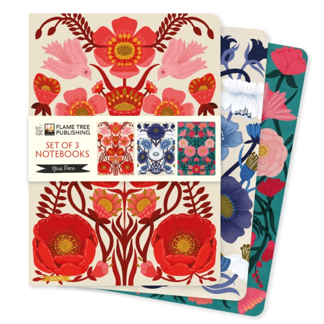 Nina Pace Set of 3 Standard Notebooks 9781835625149 Flame Tree Studio