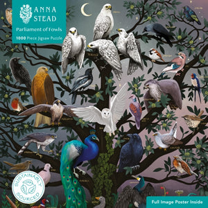 Adult Sustainable Jigsaw Puzzle Anna Stead: Parliament of Fowls