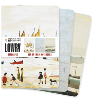 L.S. Lowry: Seascapes Set of 3 Midi Notebooks