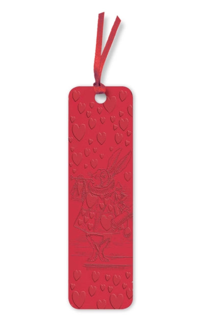 Alice's Adventures in Wonderland: White Rabbit Artisan Art Vegan Leather Bookmarks (pack of 10)